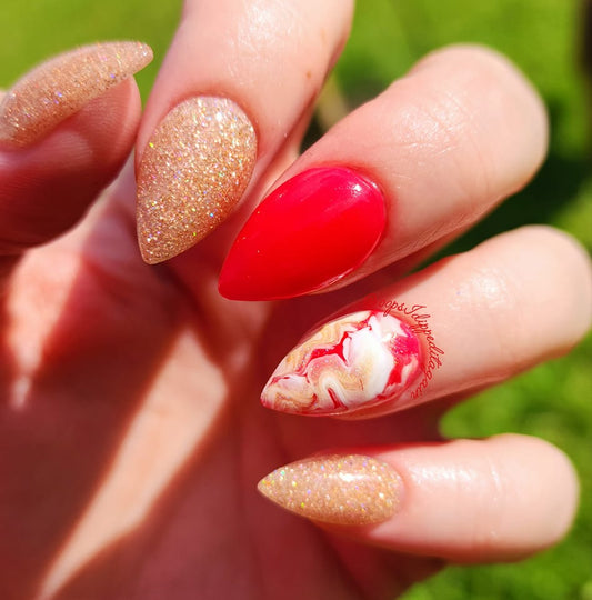 Solid Red Dip Powder