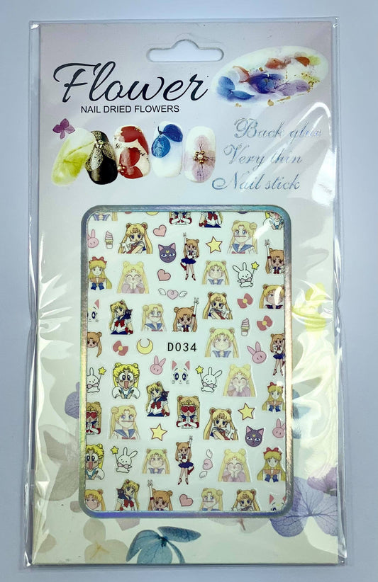 Sailor Moon Nail Stickers