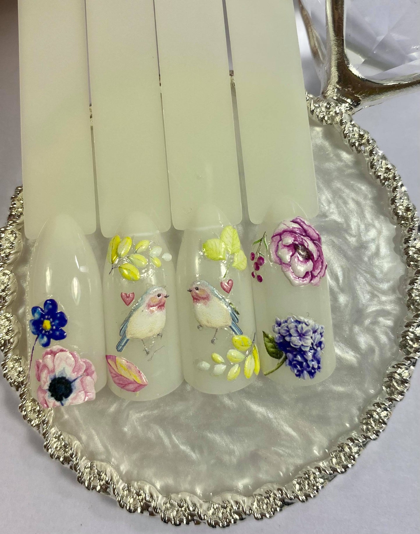 Love Birds 5D Nail Stickers