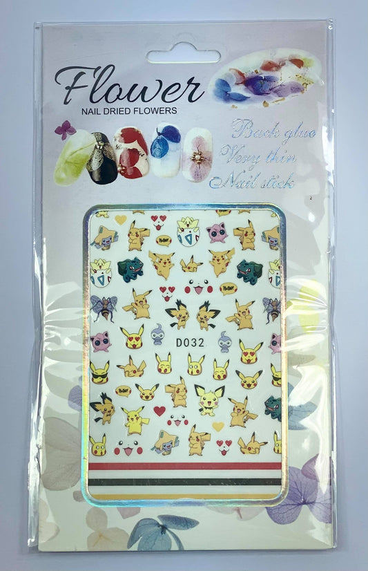 Pokemon Nail Stickers