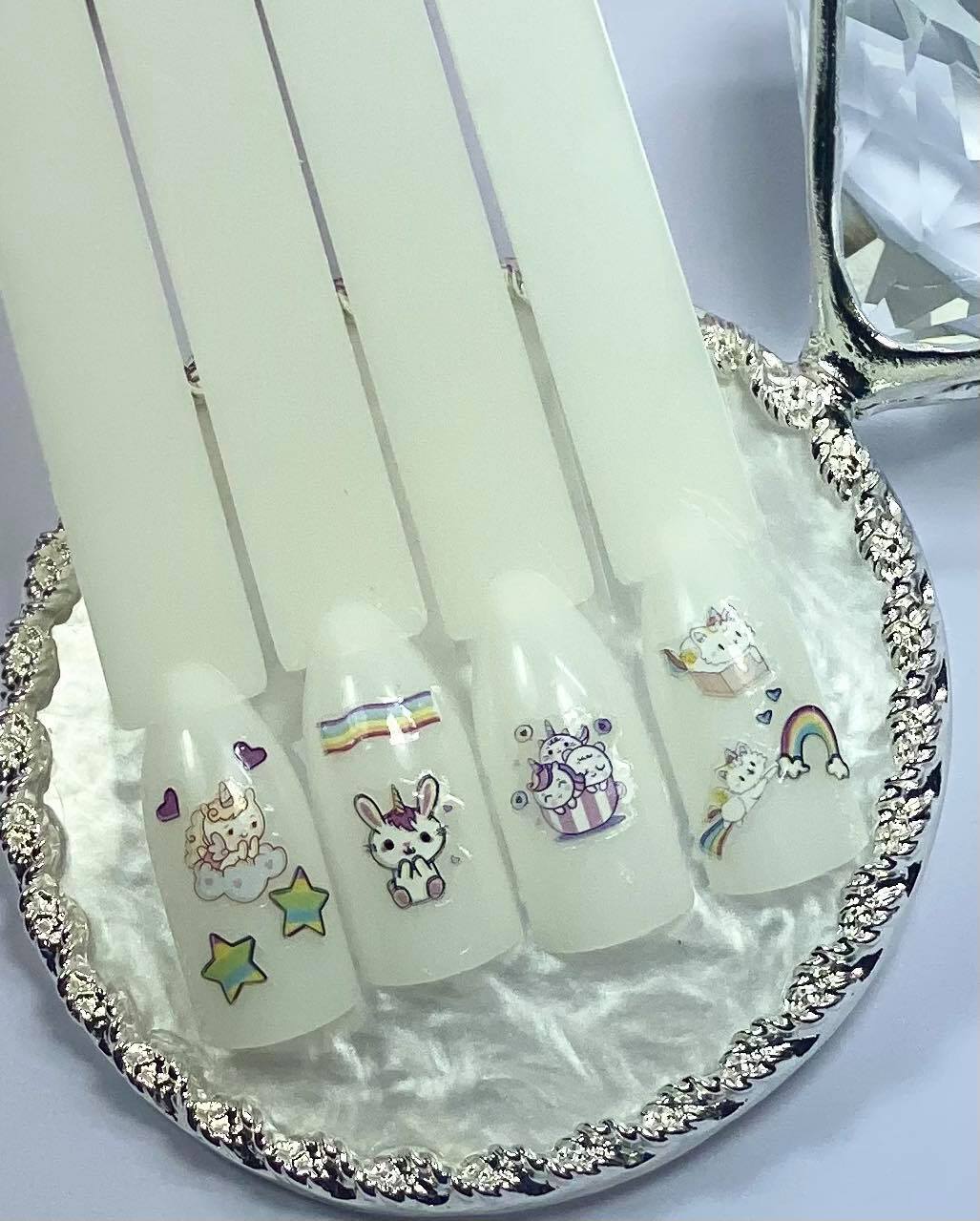 Pets and Rainbows Nail Stickers