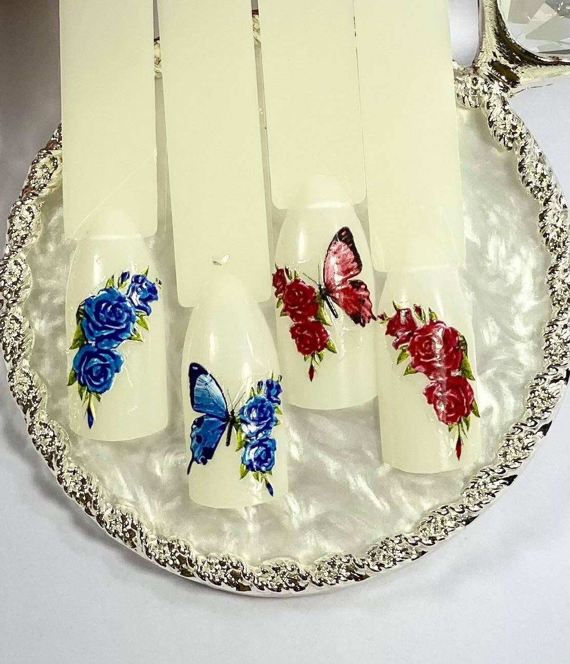 Butterflies 5D Nail Stickers