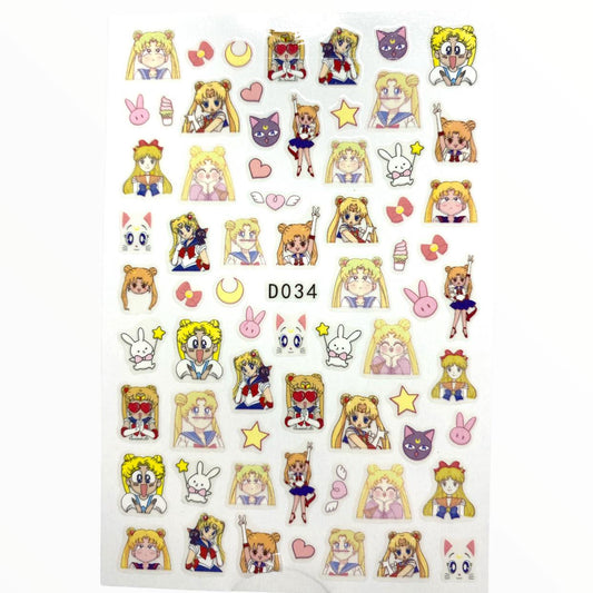Sailor Moon Nail Stickers