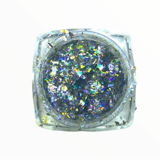 Purple Holographic Nail Flakes