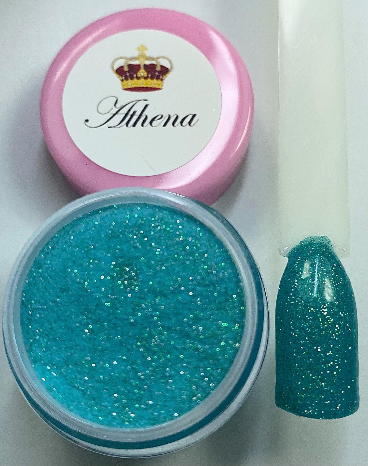 Glitter Teal Dip Powder