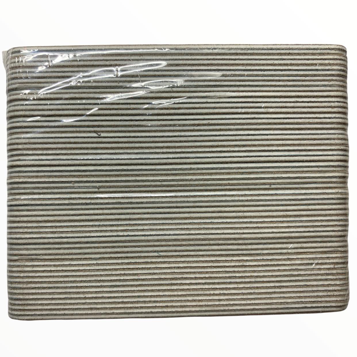 Zebra Nail File Pack of 50, Nail Files, Reusable, Double Sided, 100/180 Grit, Nail Art Tools, Nail Shaping. Foot & Hand Nail Care. 4.5 Inches long