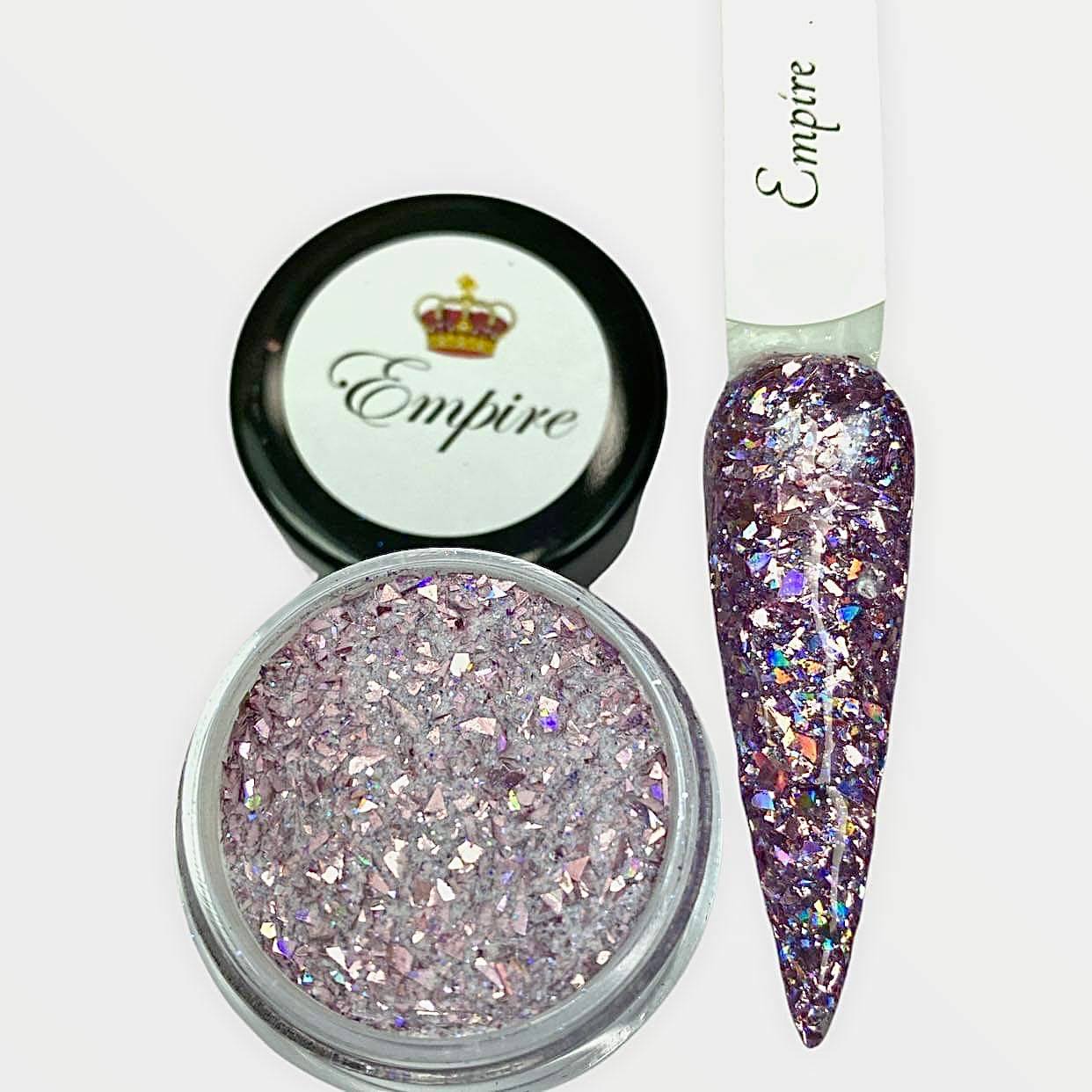 Purple Glitter Dip Powder