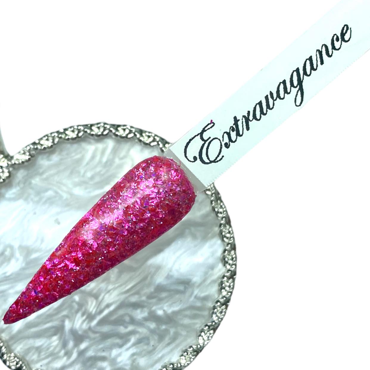 Pink Glitter Dip Powder