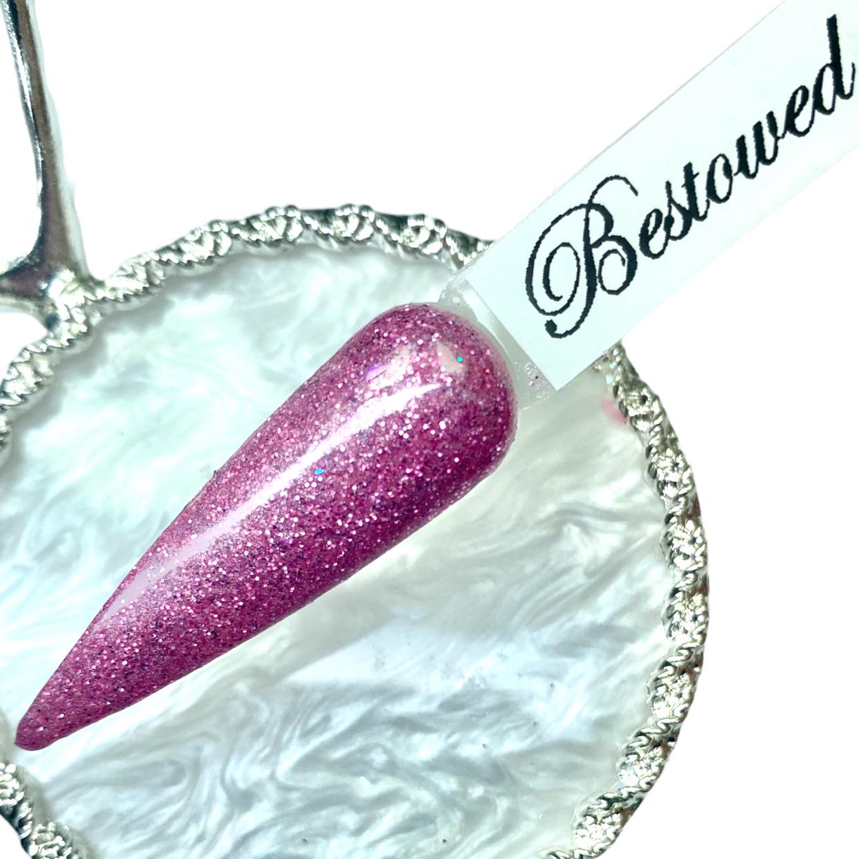 Pink Glitter Dip Powder