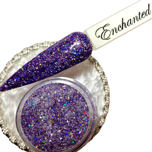 Purple Holo Glitter Dip Powder