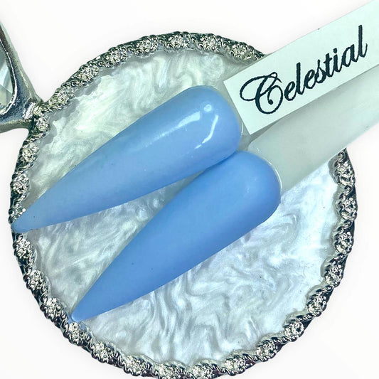 Solid Blue Dip Powder