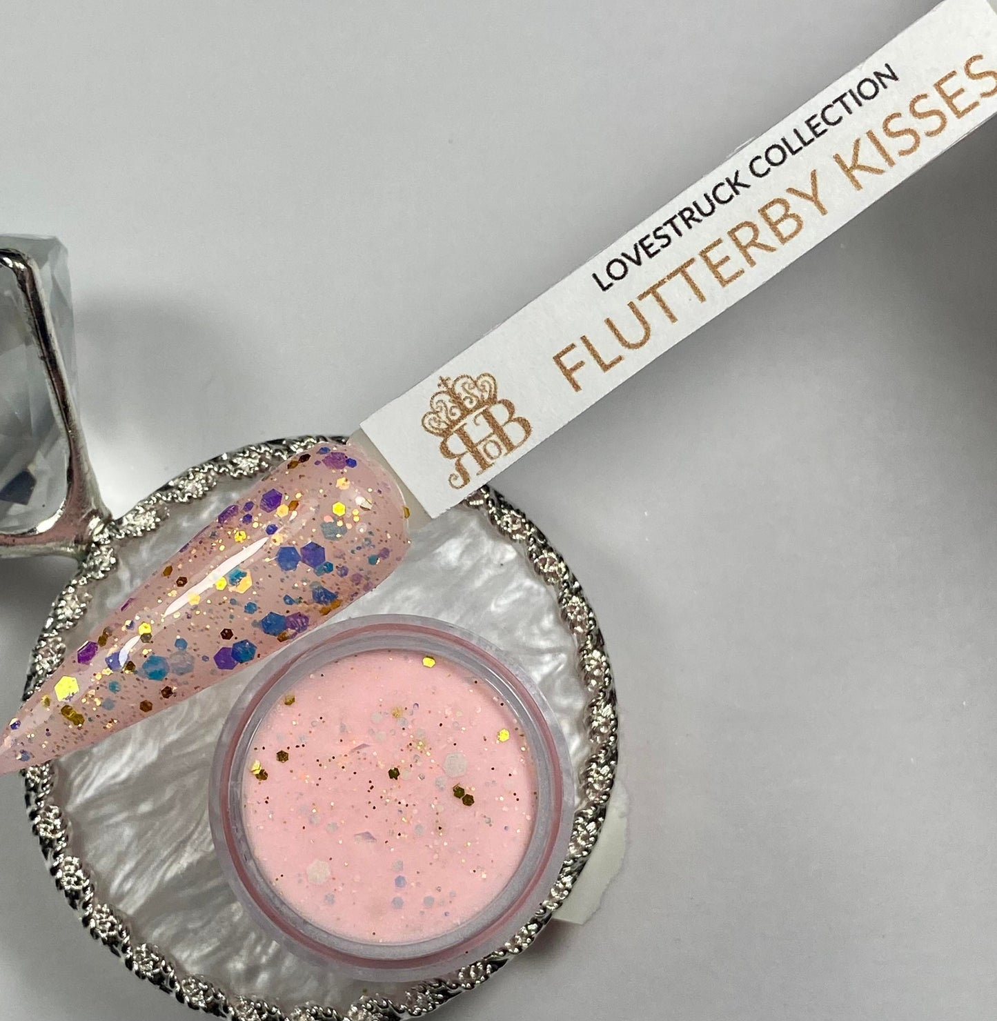 Pink Glitter Dip Powder
