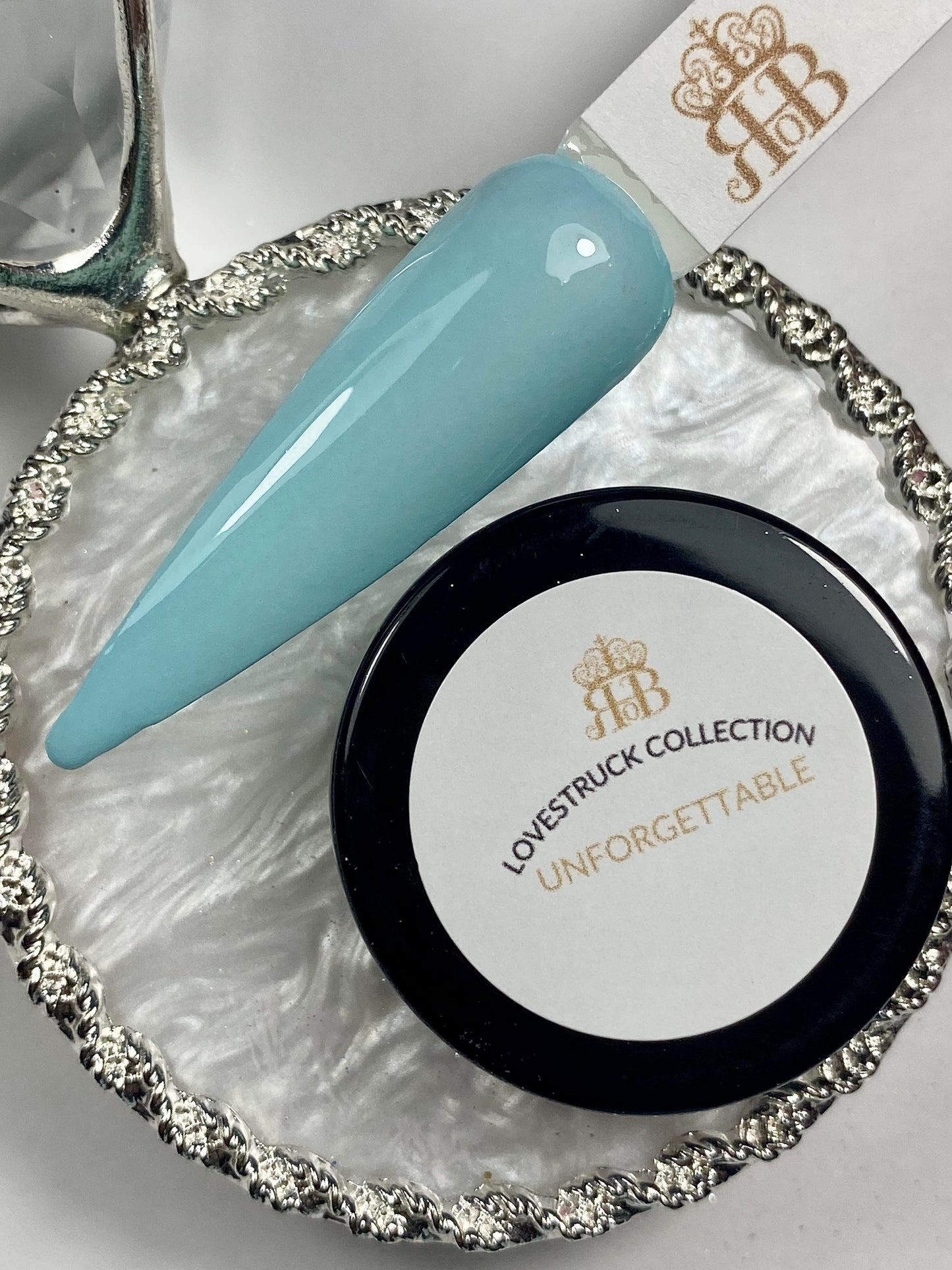 Solid Blue Dip Powder