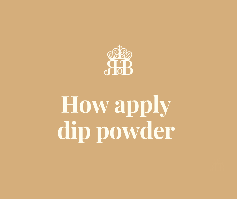 How to apply dip powder