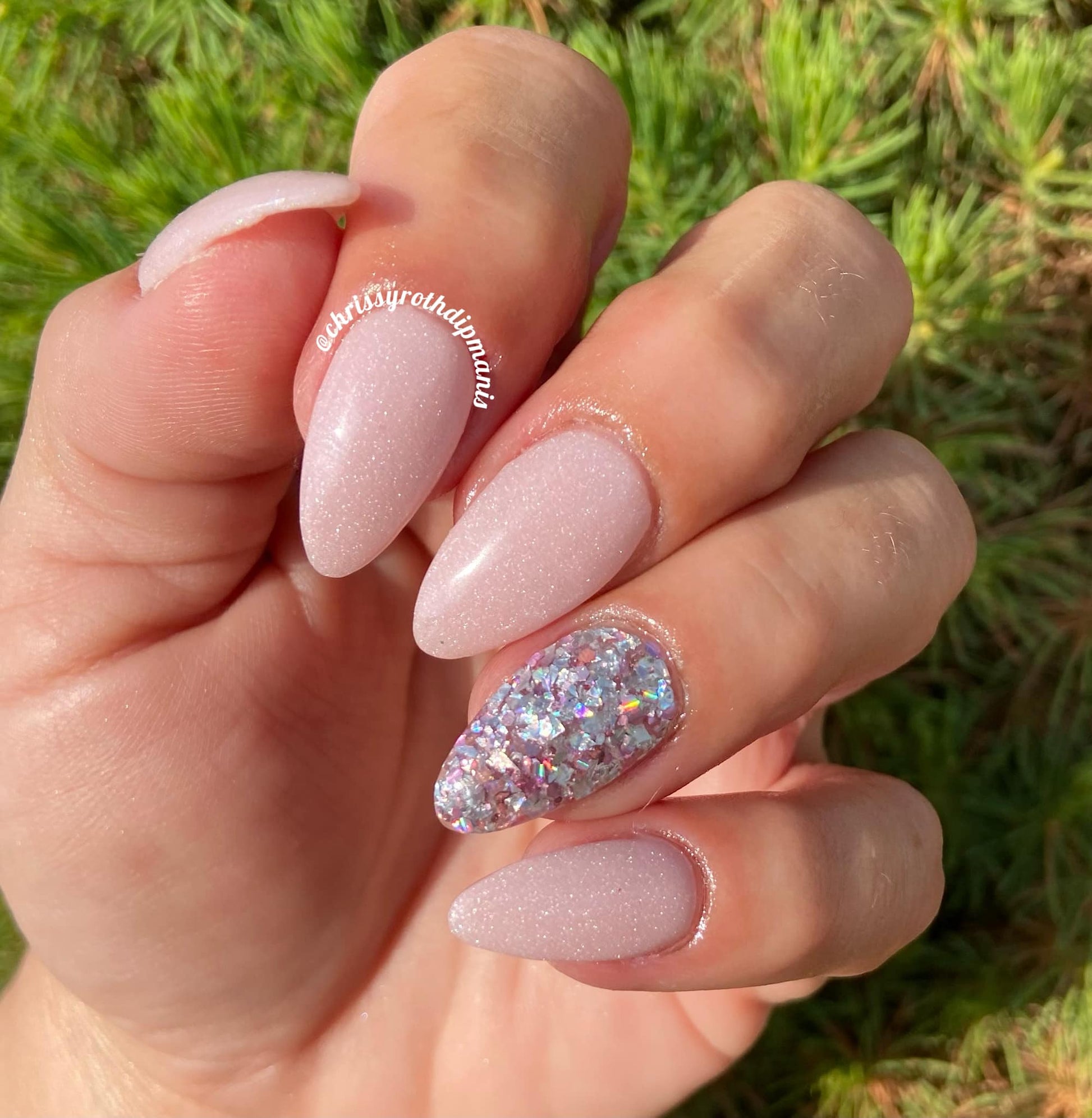 Pink Shimmer Dip Powder
