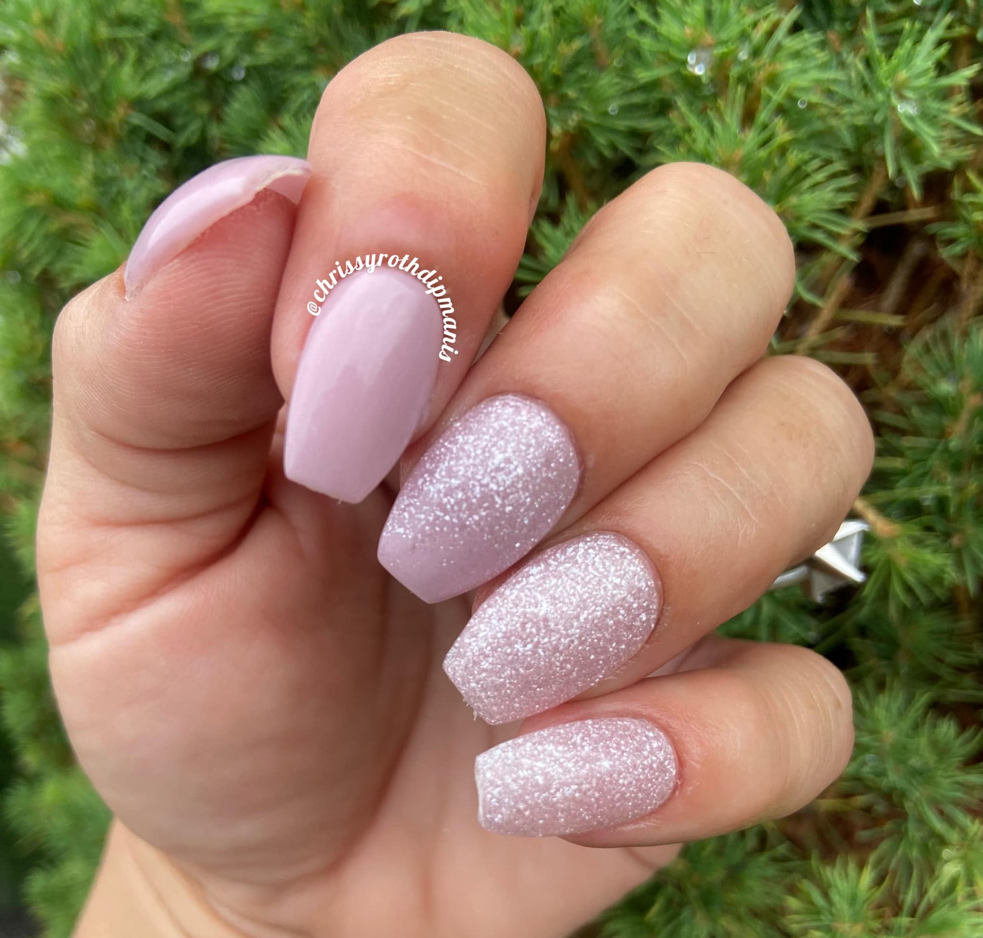 Light Pink Shimmer Dip Powder