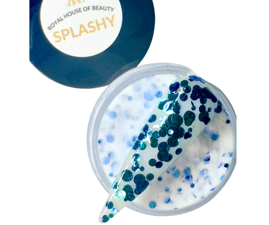 Flashy Purple/Blue Color Shifting Dot Dip Powder