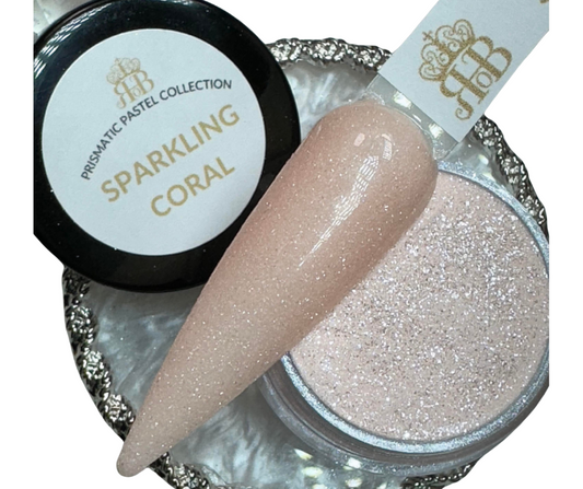 Sparkling Coral Dip Powder