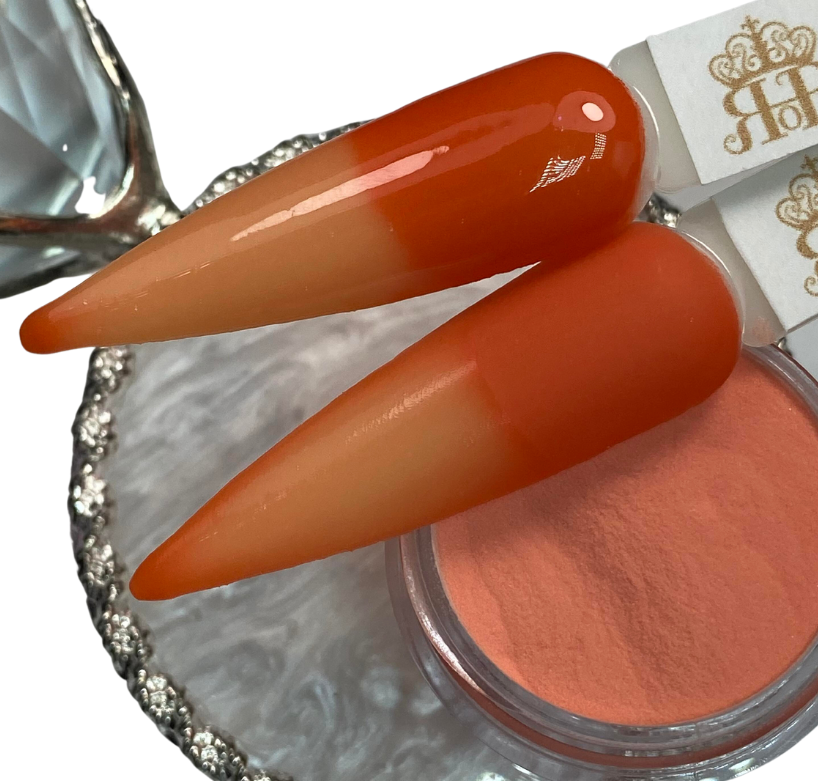 Thermal orange dip powder