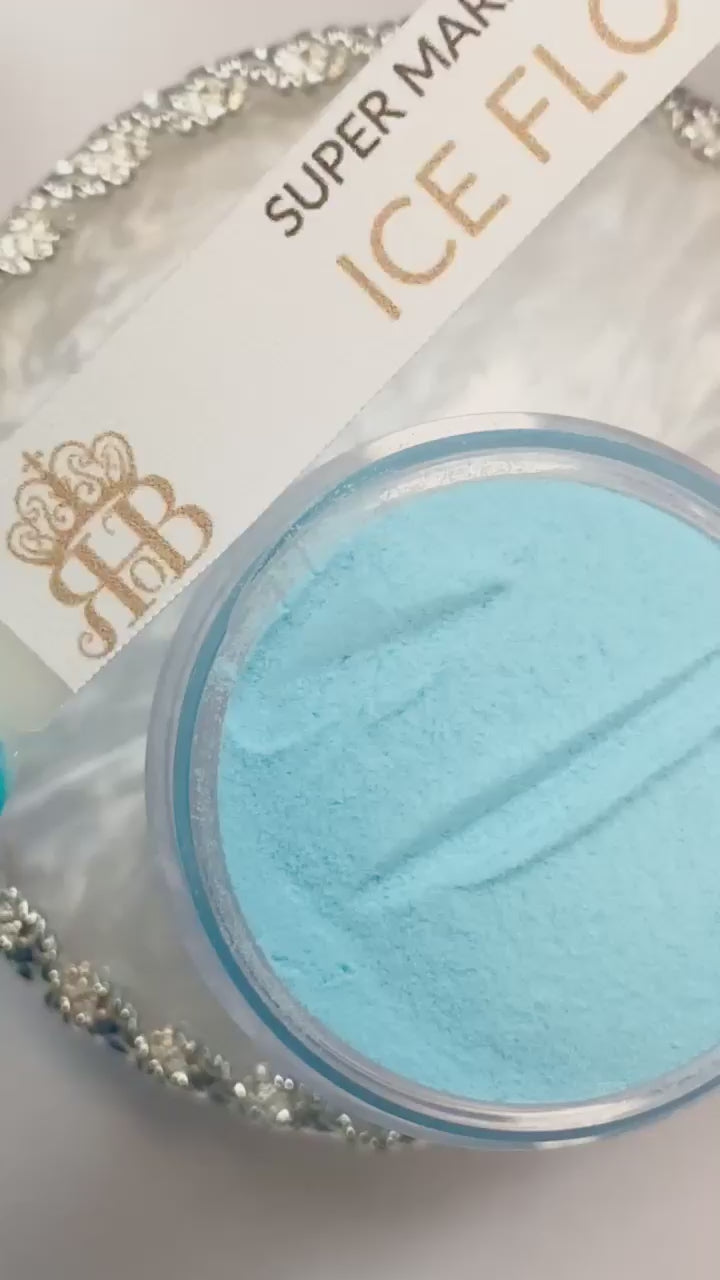 Solid blue dip powder