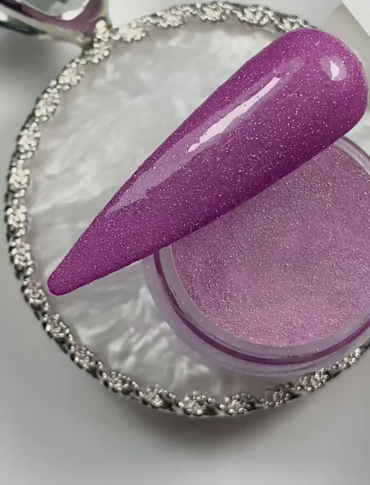 Purple Holographic Glitter Dip Powder