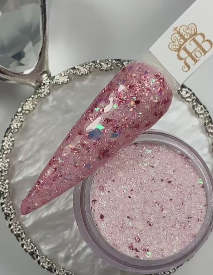 Pink Glitter Dip Powder