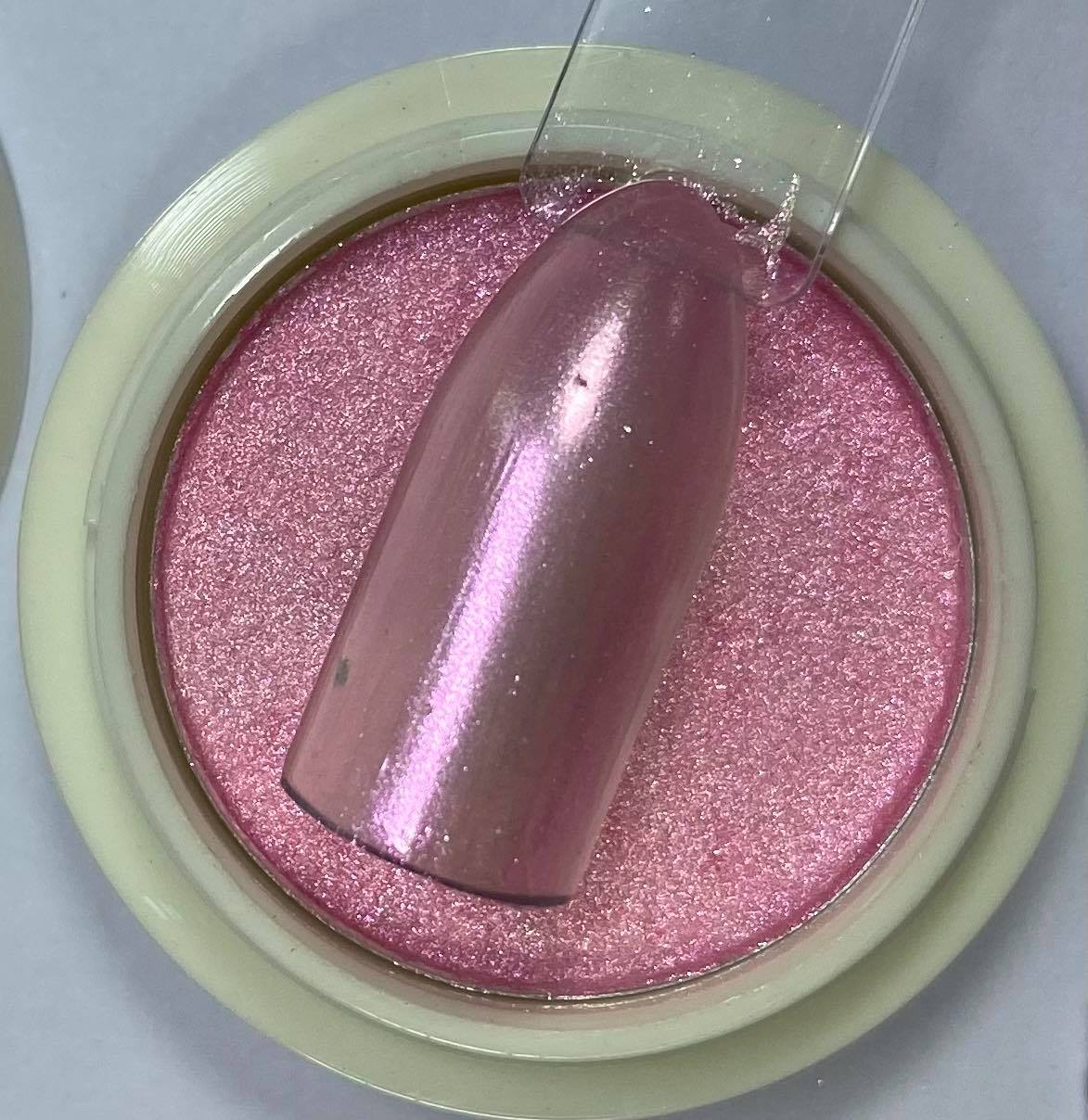 Pink Aurora Chromes, Chromed Nails
