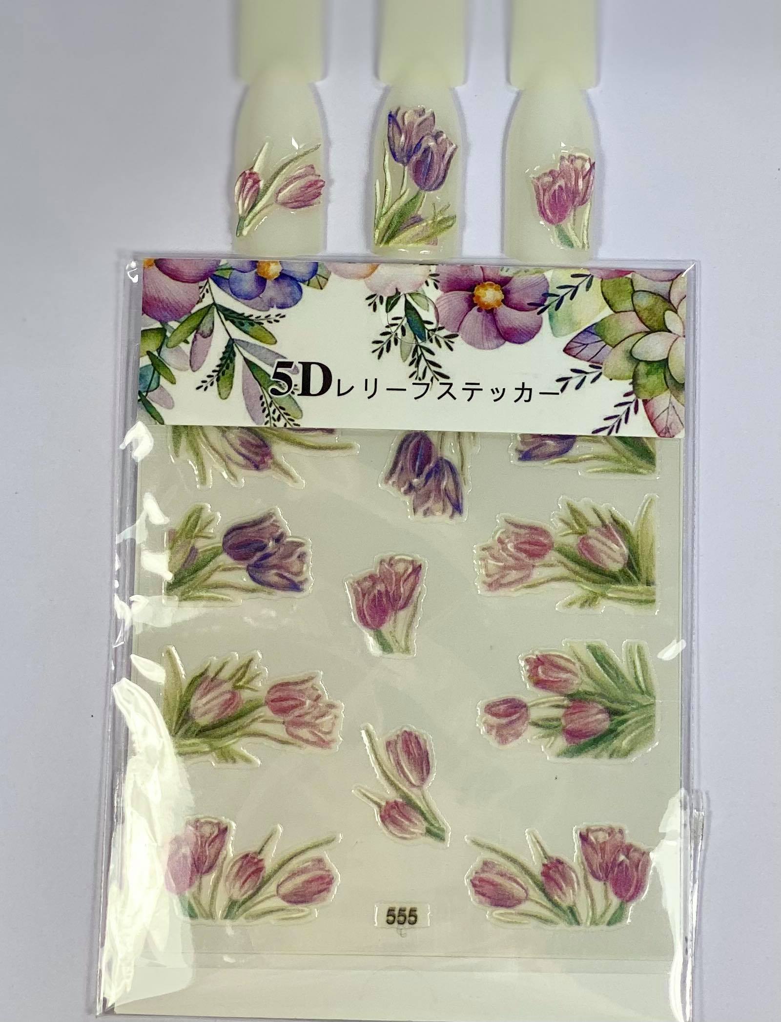 Tulip 5D Nail Stickers