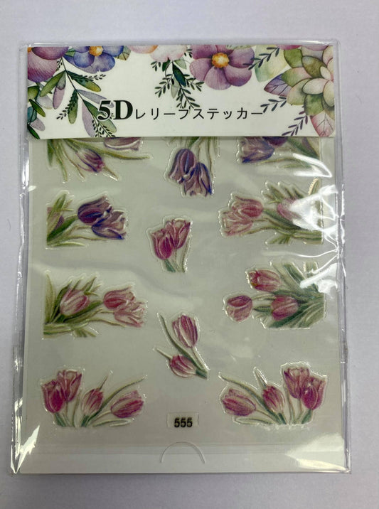 Tulip Time 5D Nail Stickers