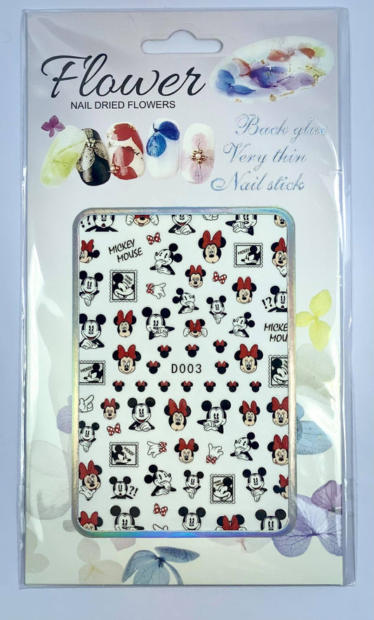 Mickey Mouse & Minnie Mouse Nail Stickers