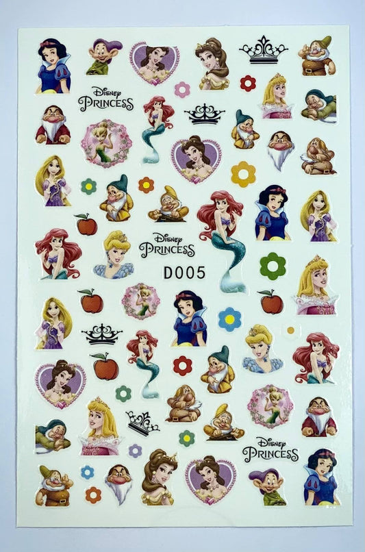 Princesses Nail Stickers