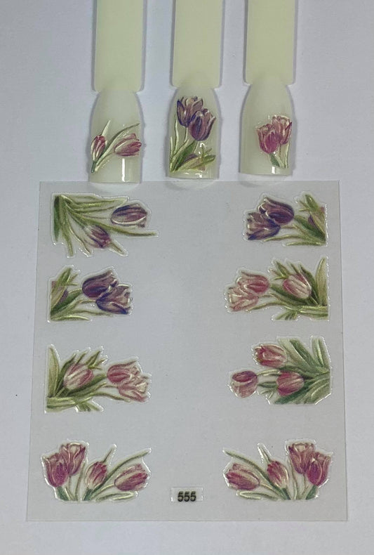 Tulip Time 5D Nail Stickers