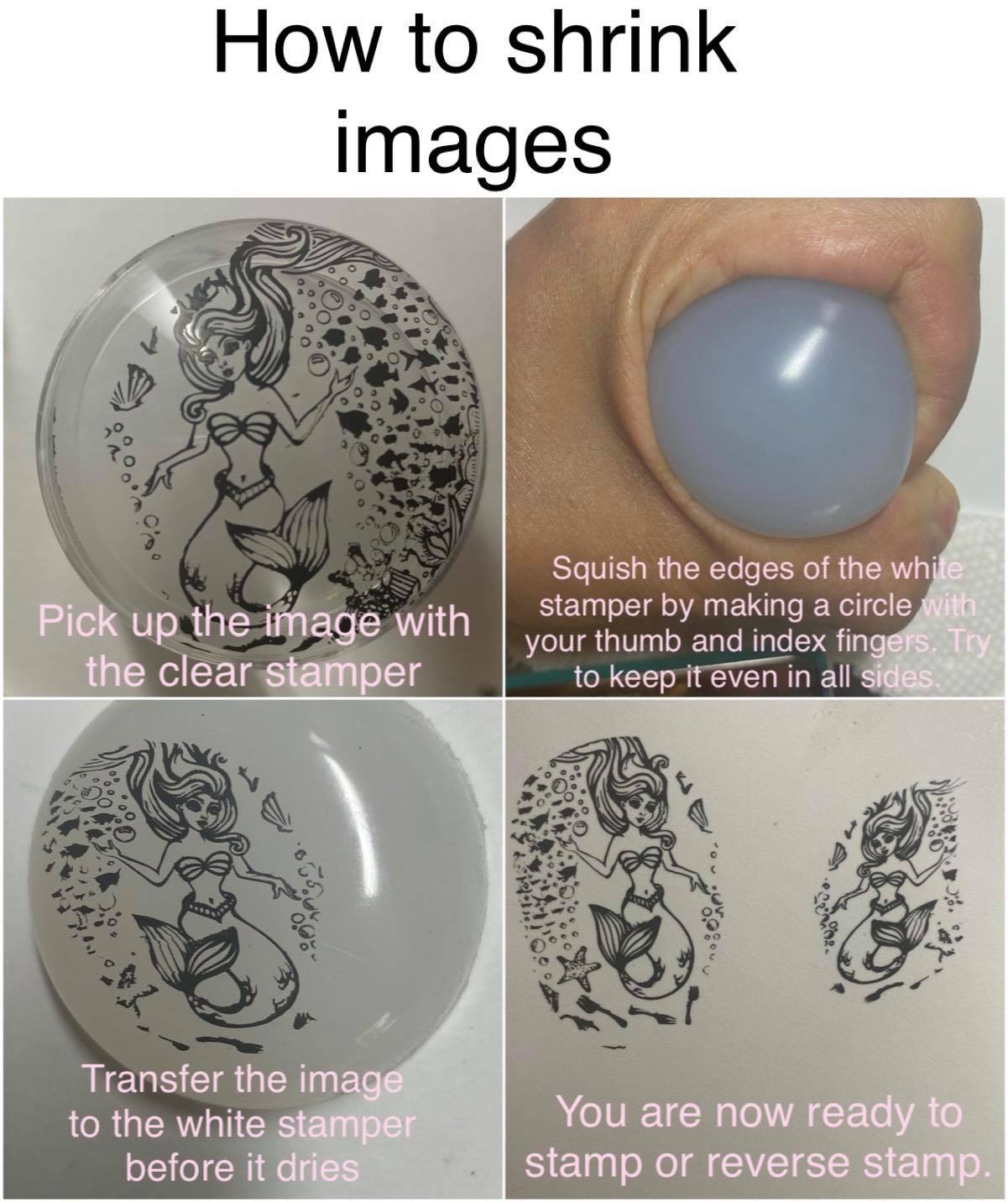 How to shrink images in nail stamping 
