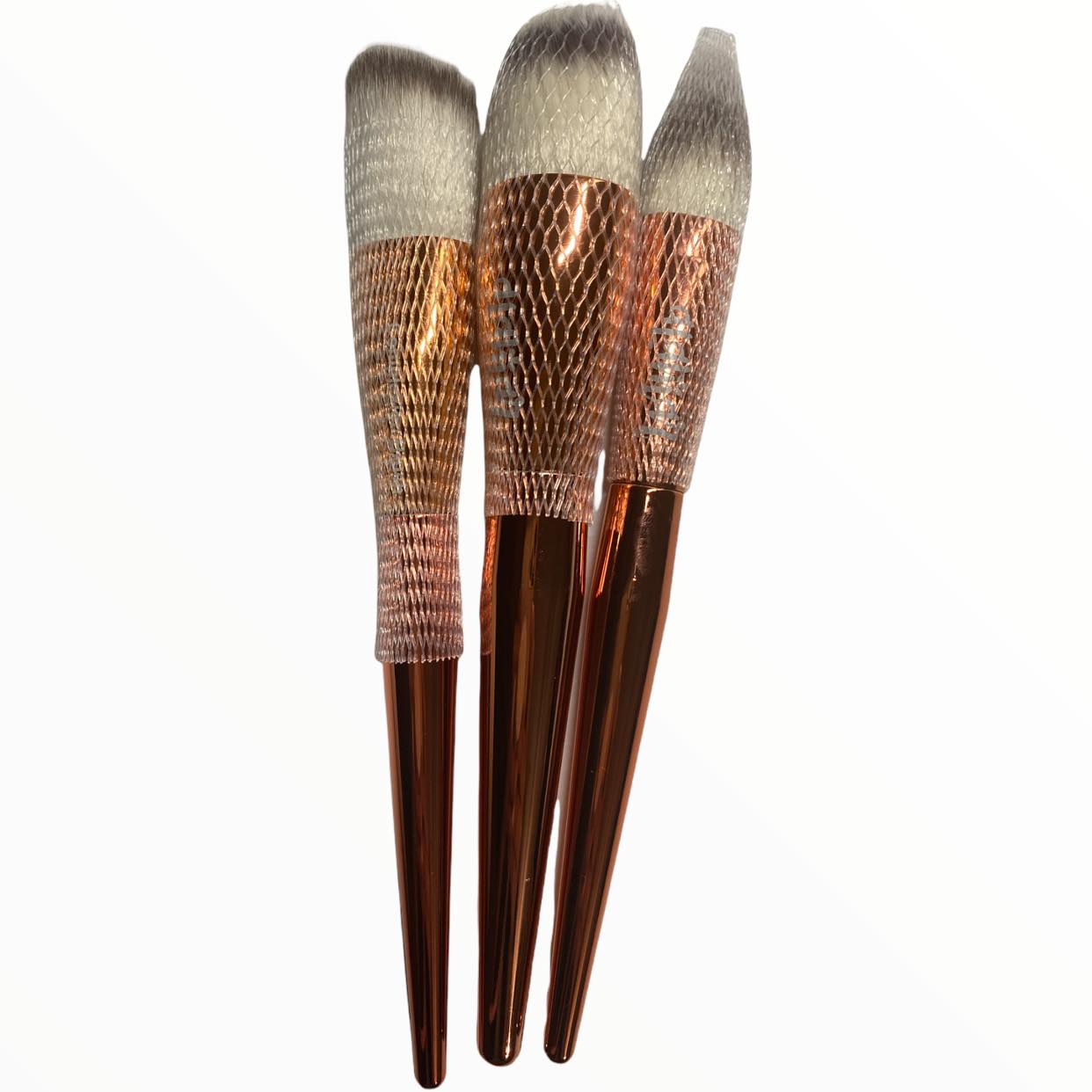 Set Of Three Makeup Brushes