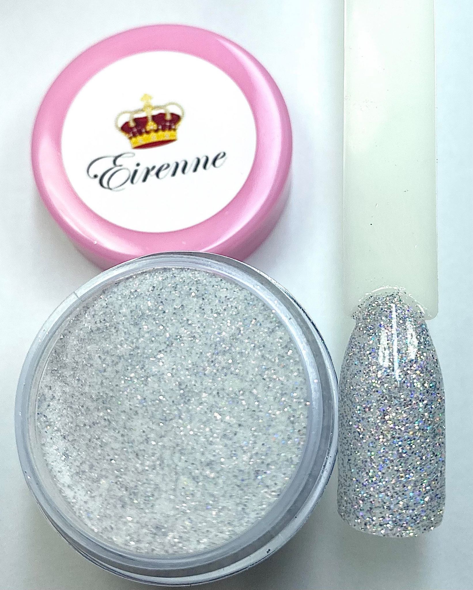 Silver Holo Dip Powder