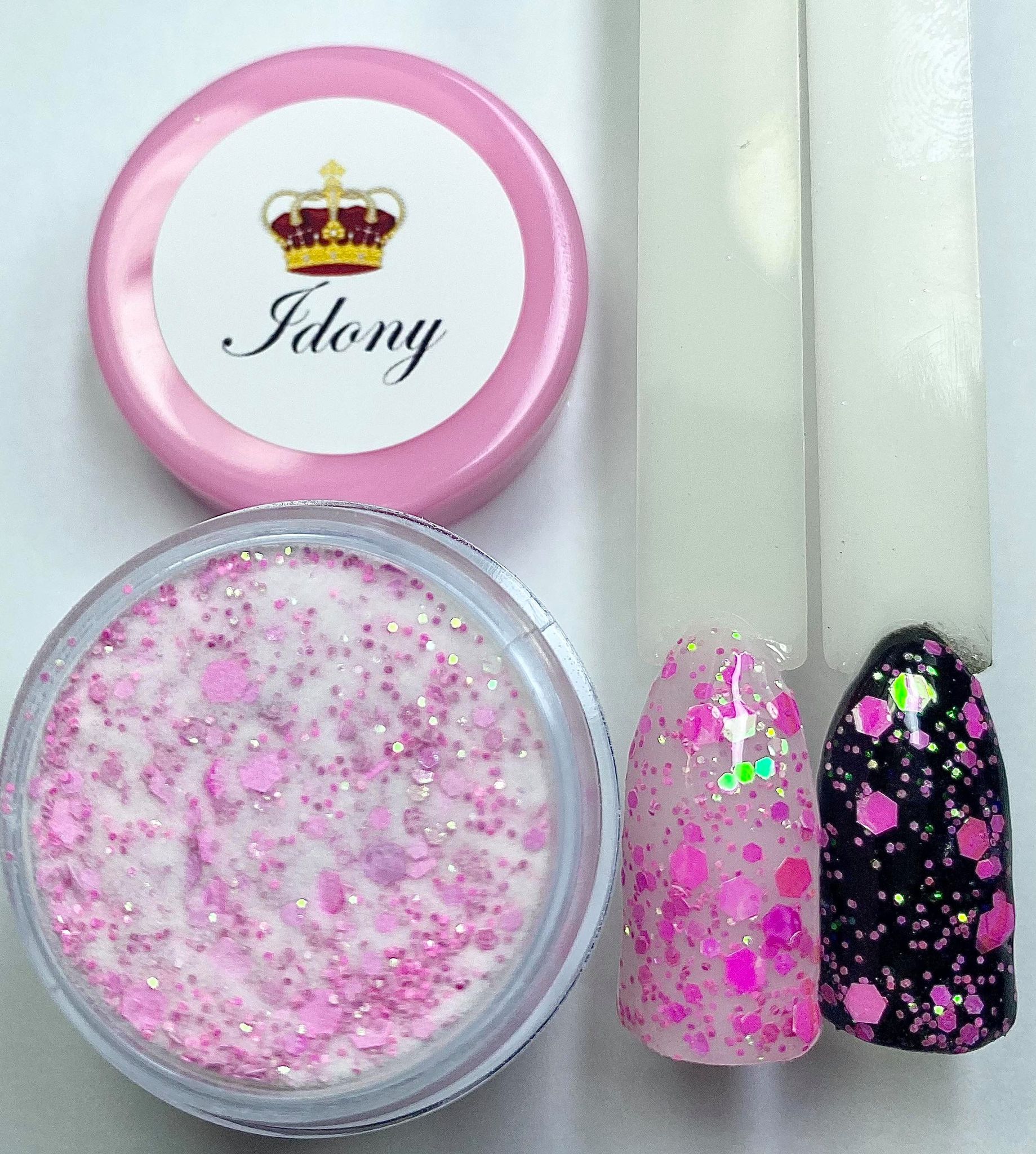 Pink Glitter Dip Powder