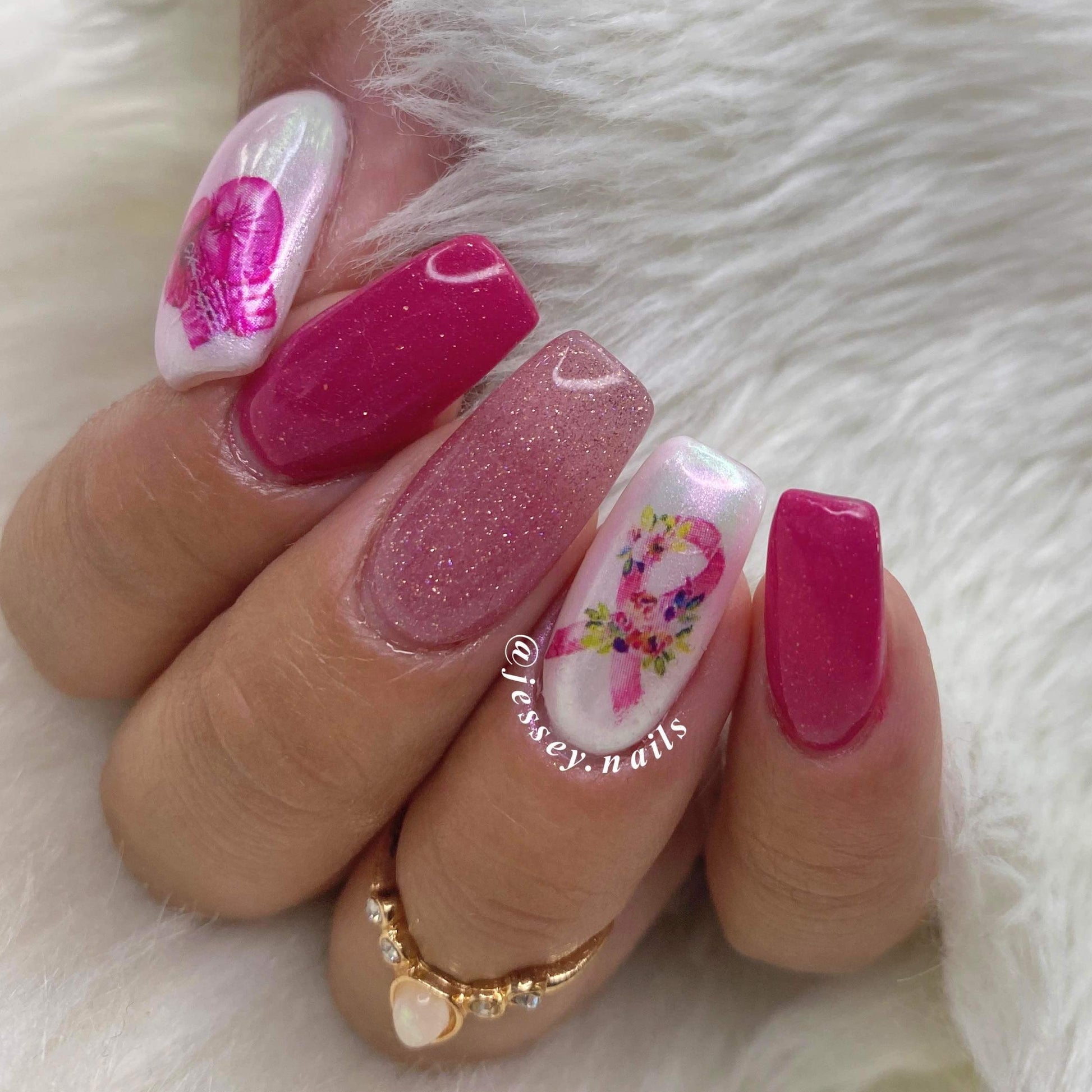 Dip powder manicure