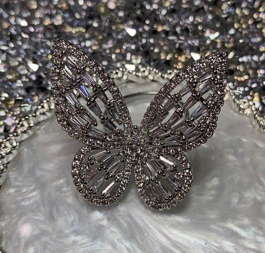 Adjustable Butterfly Ring