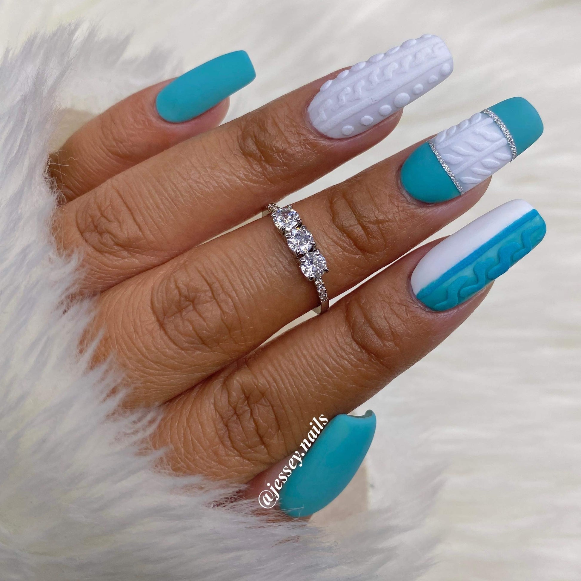  Teal Dip Powder