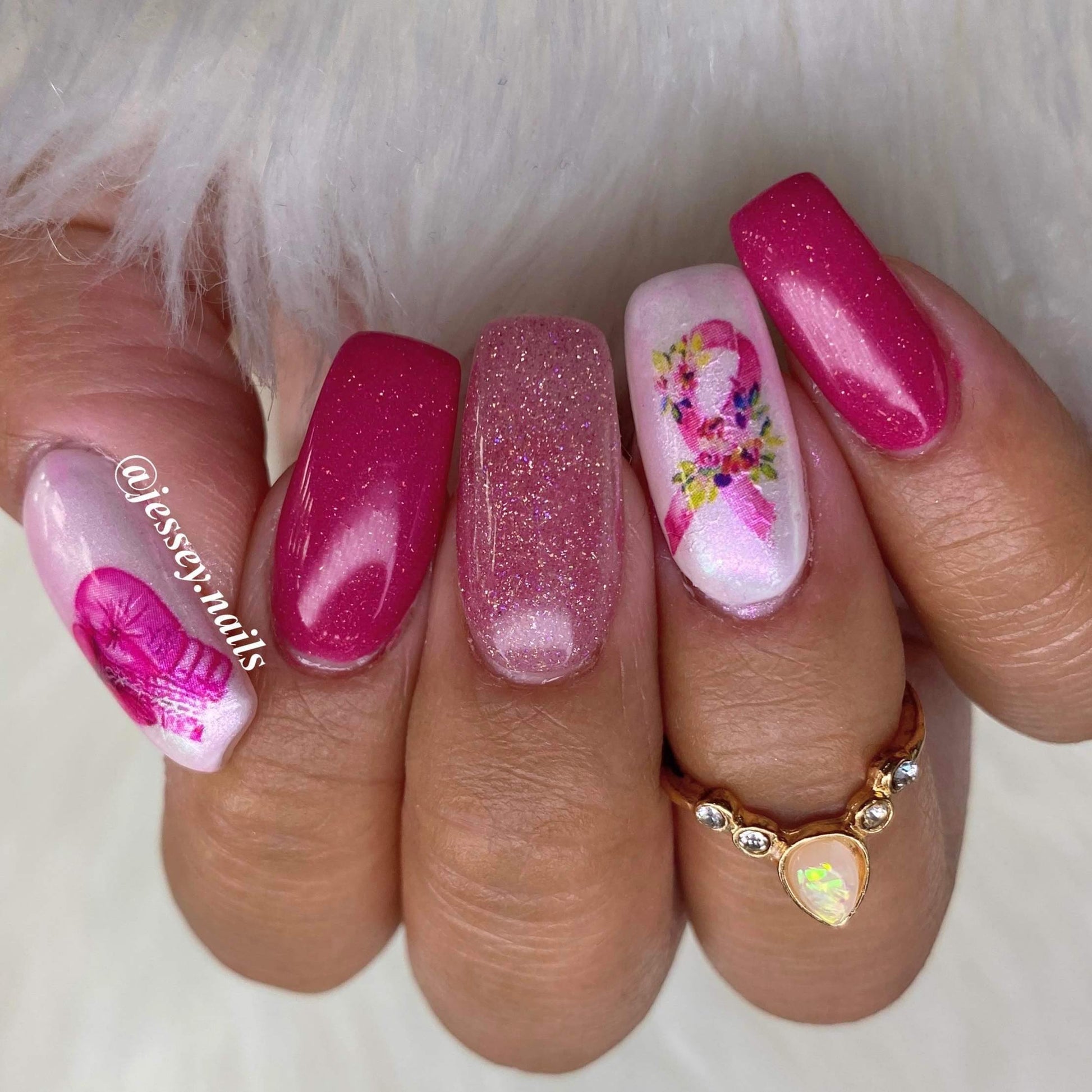 Dip powder manicure