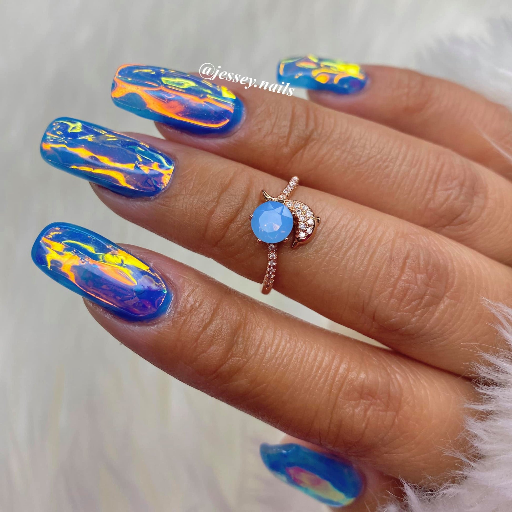 Blue Jelly gel Polish