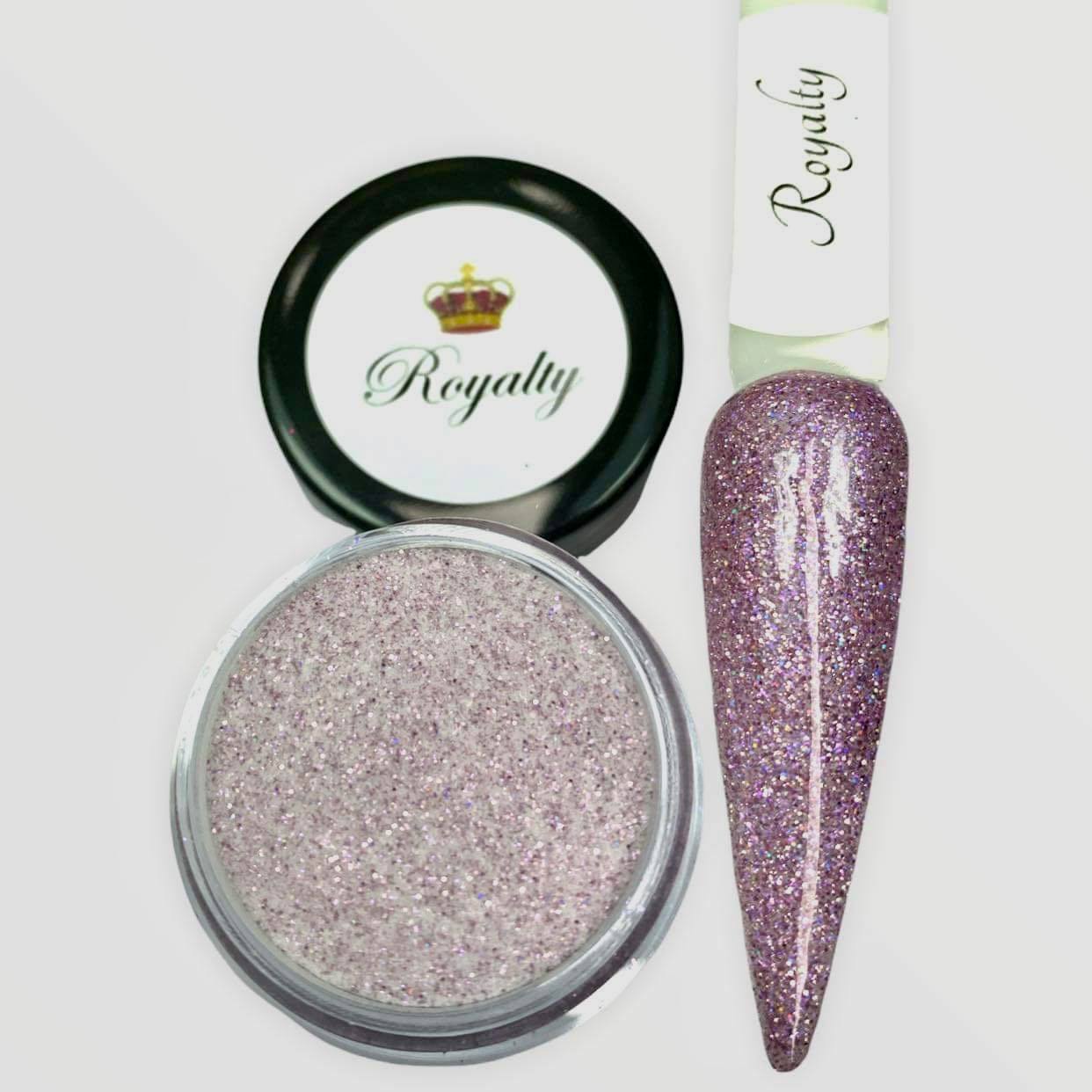 Purple Glitter Dip Powder