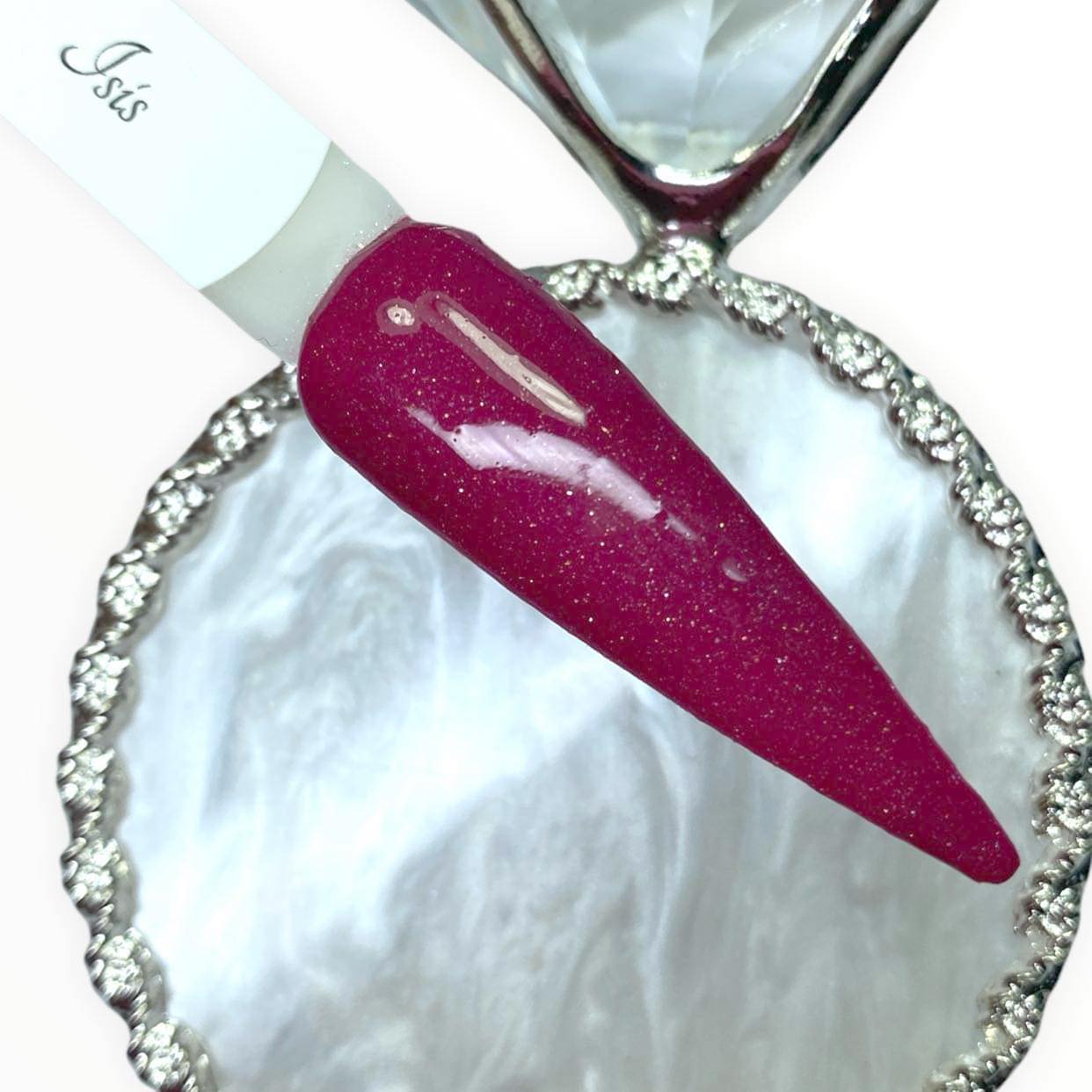 Burgundy dip powder
