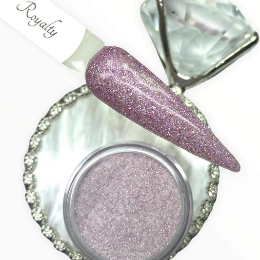 Purple Glitter Dip Powder