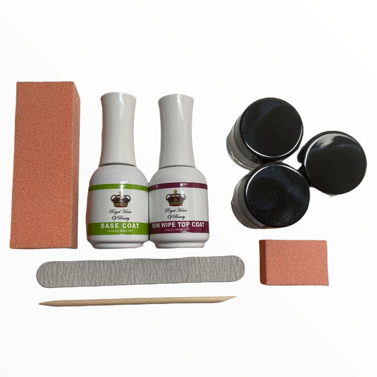 Dip Powder Starting Kit With Gel Liquids.