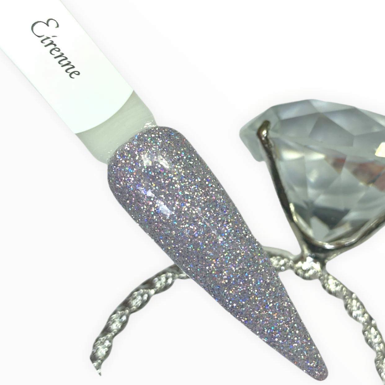 Silver Holo Dip Powder