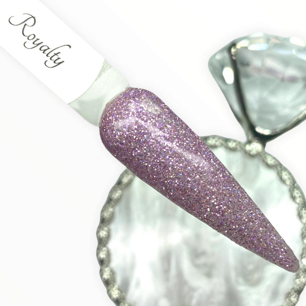 Purple Glitter Dip Powder