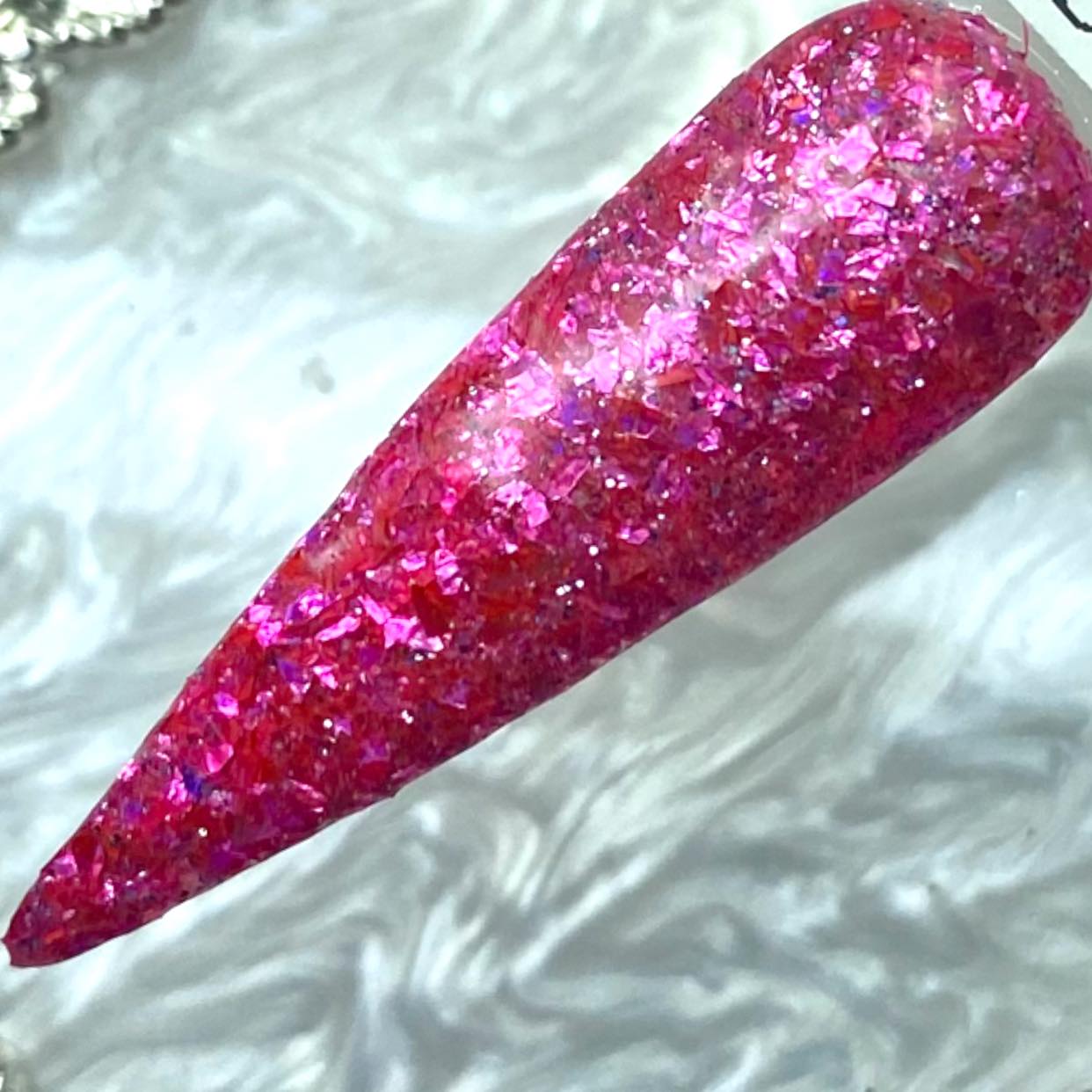 Pink Glitter Dip Powder