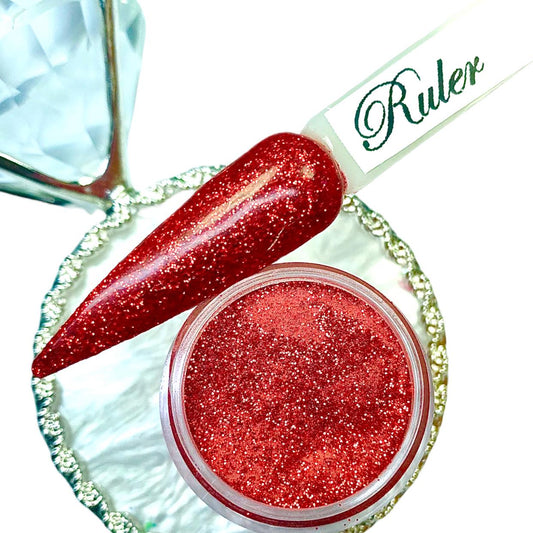 Red Glitter Dip Powder