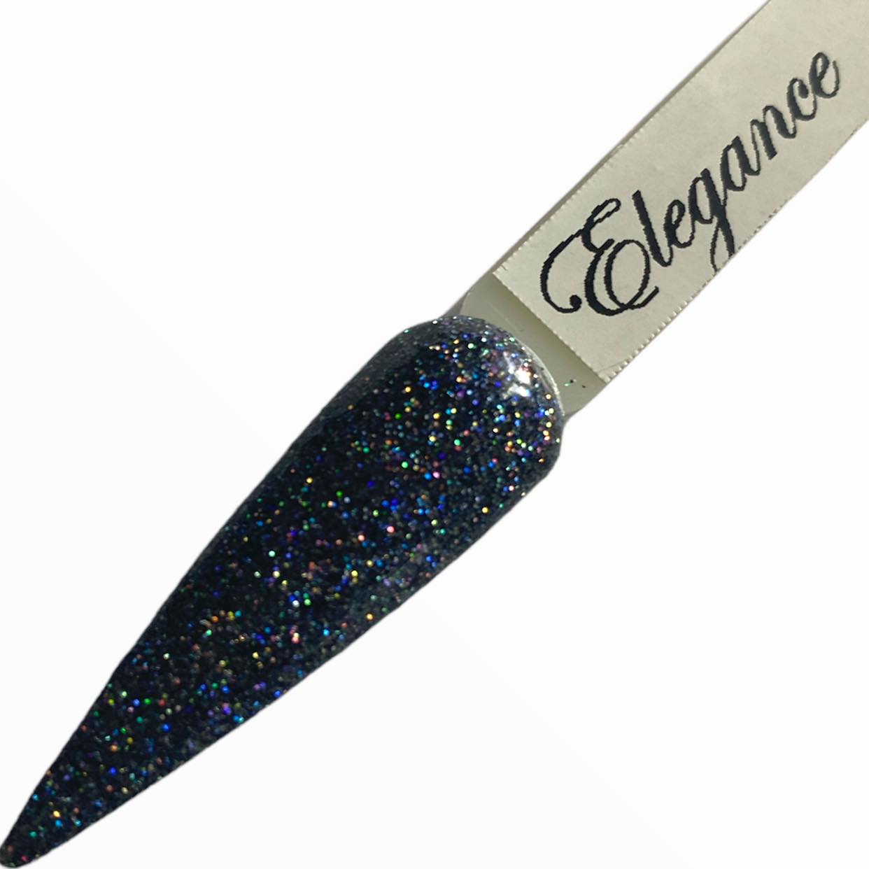 Black Holo Dip Powder